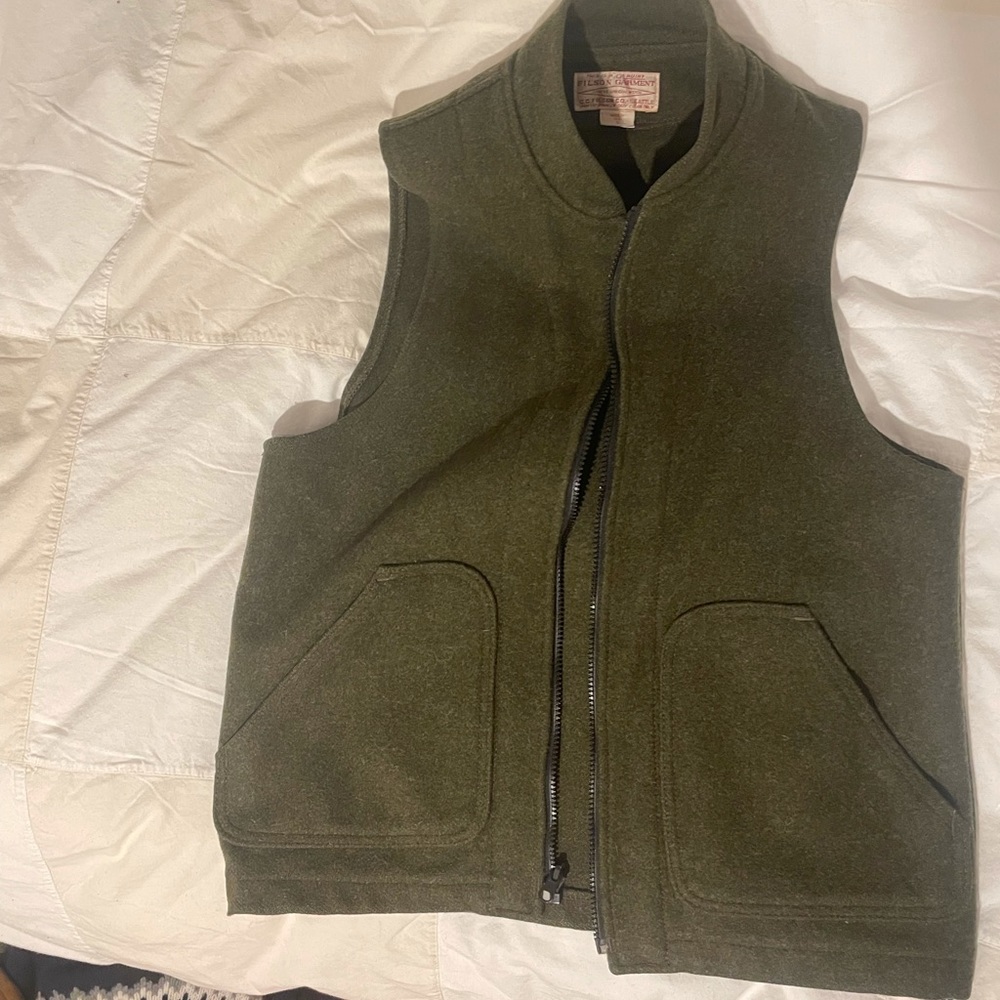 Filson Mackinaw Wool Zip Vest Liner